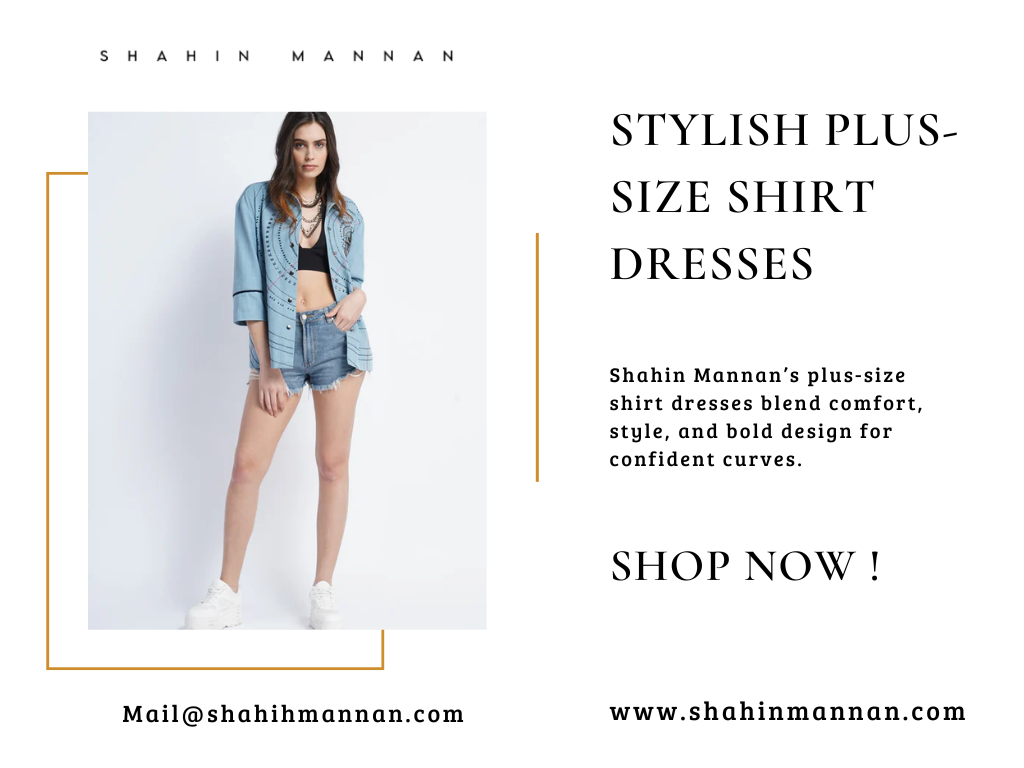 Stylish Plus-Size Shirt Dresses
