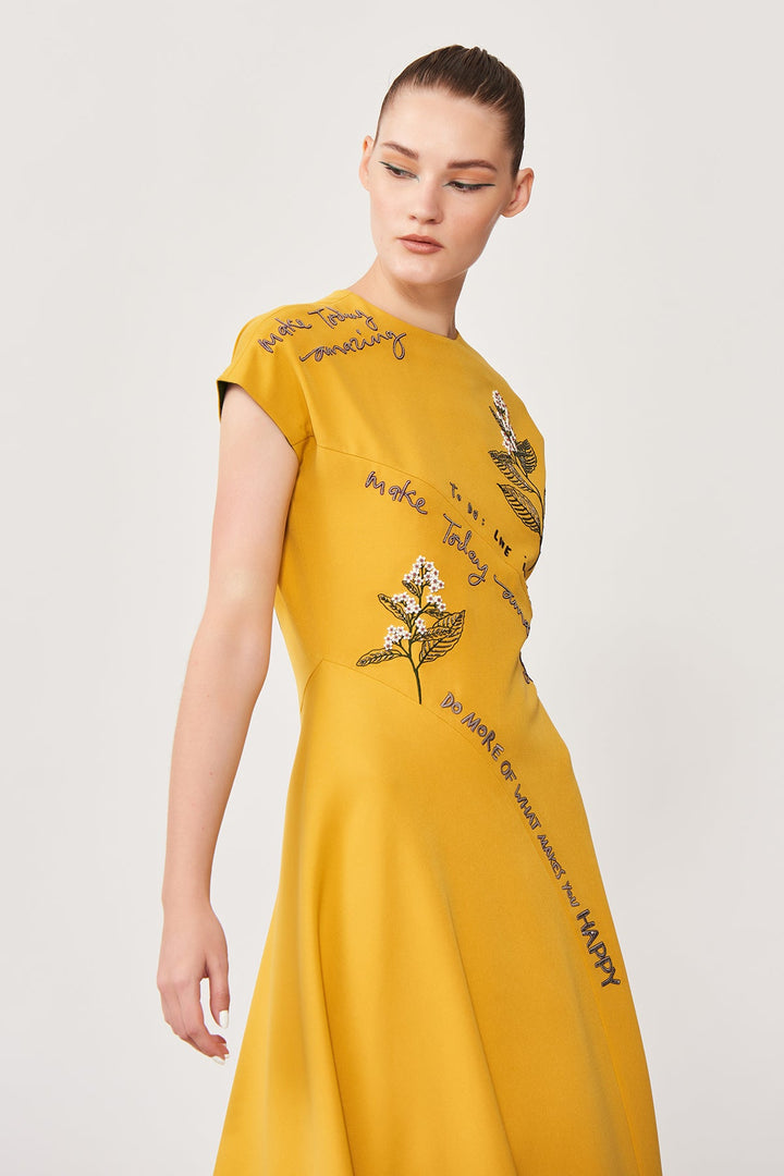 Khushnaz in Live in the Moment Panelled Handkerchief Long Dress
