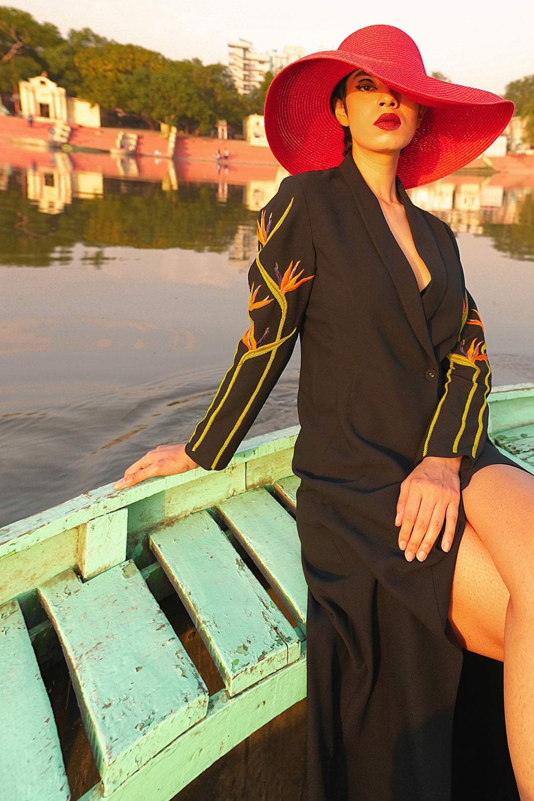 Shafaque Eqbal In Bird Of Paradise Gown Dress