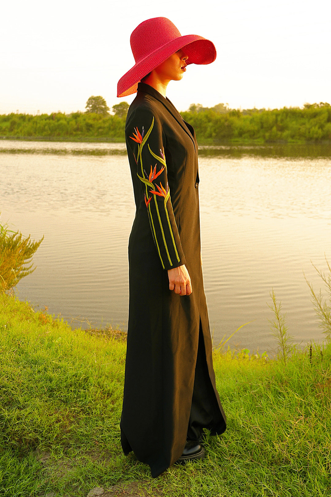 Shafaque Eqbal In Bird Of Paradise Gown Dress