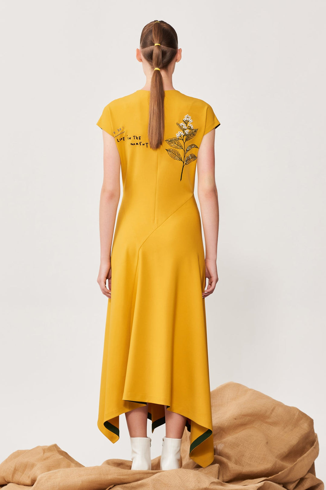 Khushnaz in Live in the Moment Panelled Handkerchief Long Dress