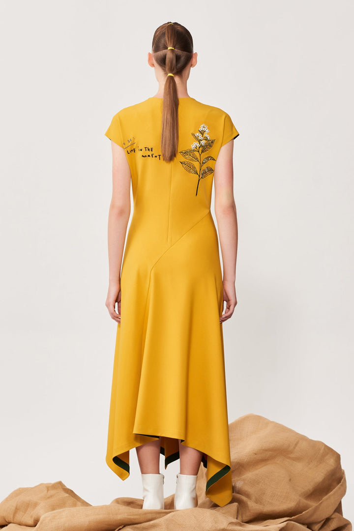 Khushnaz in Live in the Moment Panelled Handkerchief Long Dress