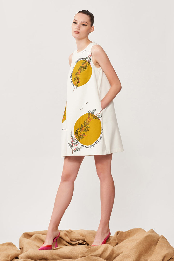 Roshni Chopra in Moon Branch Sleeveless Dress
