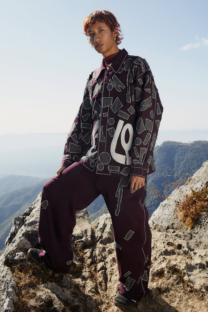 Abstract Shapes Oversized Jacket