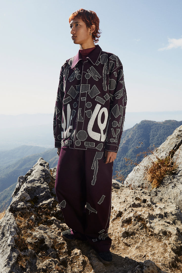 Baggy Pants Of "(Abstract Shapes Oversized Jacket)"