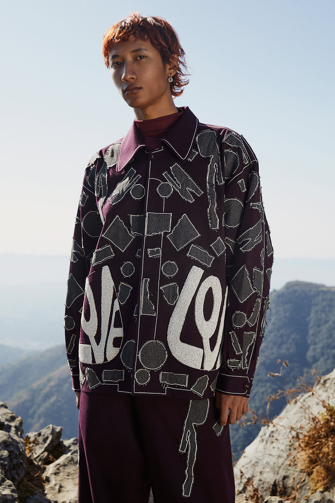 Abstract Shapes Oversized Jacket