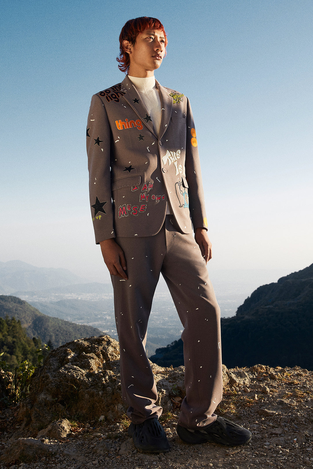 This Is It' Blazer With Straight Pants