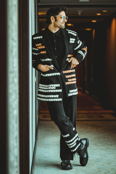 Ali Fazal In Measuring Tape Blazer With Matching Pants And Shirt
