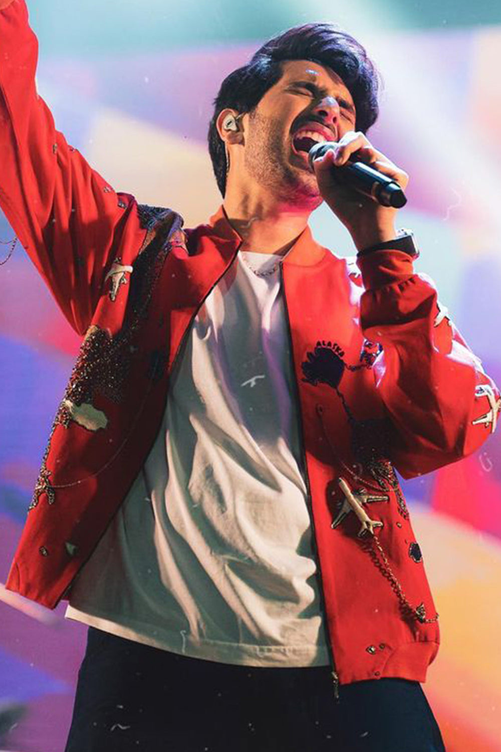 Armaan Malik In Map Bomber Jacket