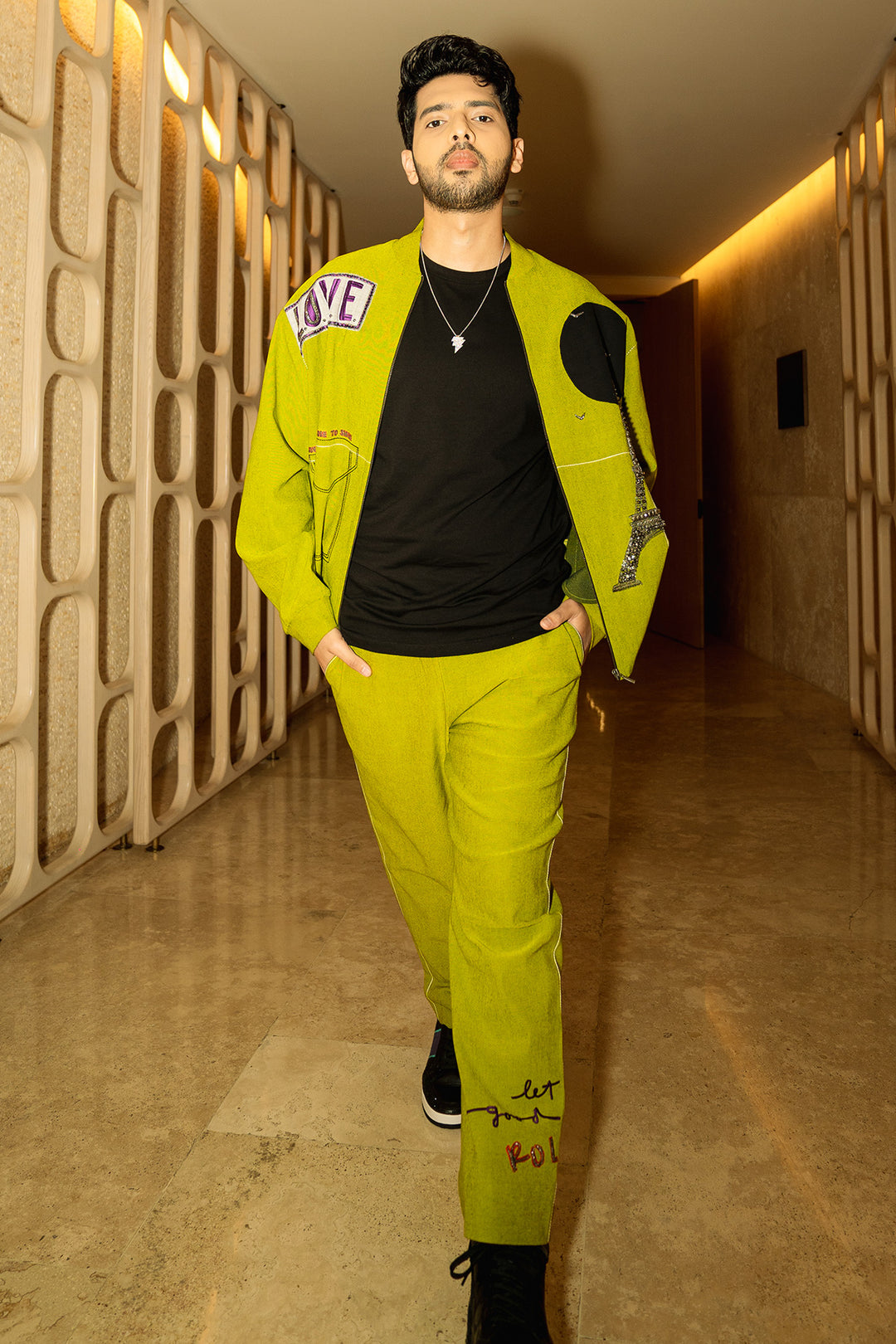 Armaan Malik In Good Times Roll Bomber With Joggers