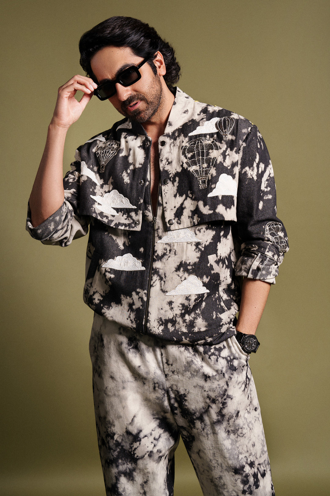 Ayushmann Khurrana in Air Balloon,Clouds And Sun Double Layer Bomber