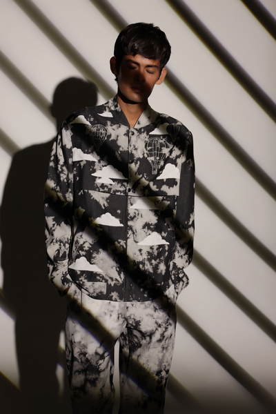 Vihaan Samat in Air Balloon,Clouds And Sun Double Layer Bomber With Pants