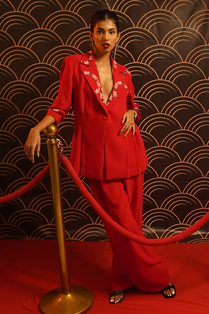 Mansi Ugale in Love Circle Nipped Waist Coat And Straight Pant