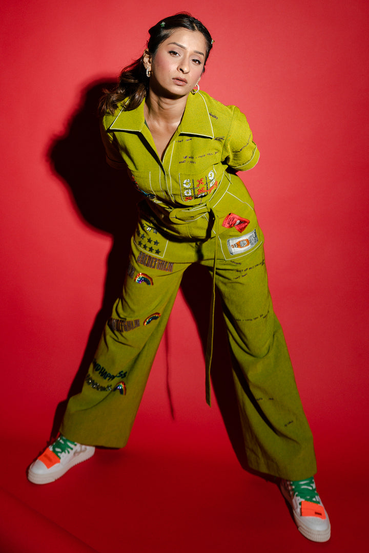 Unnati Malharkar in Over the Rainbow Jumpsuit With Belt