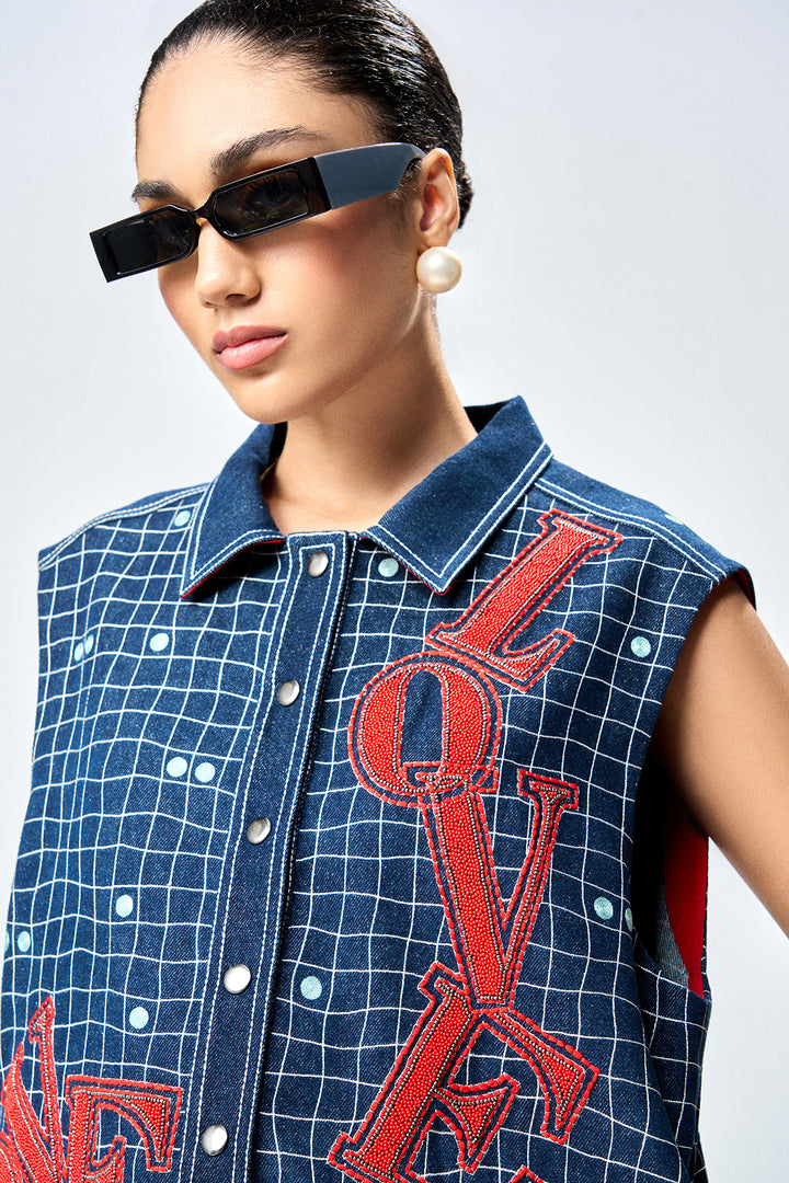 LOVE CHECKS VEST