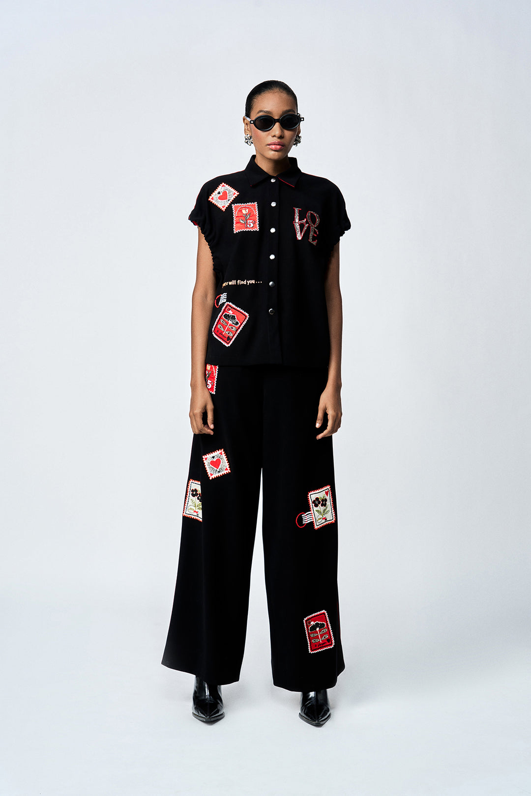 STAMP ELASTICATED TOP