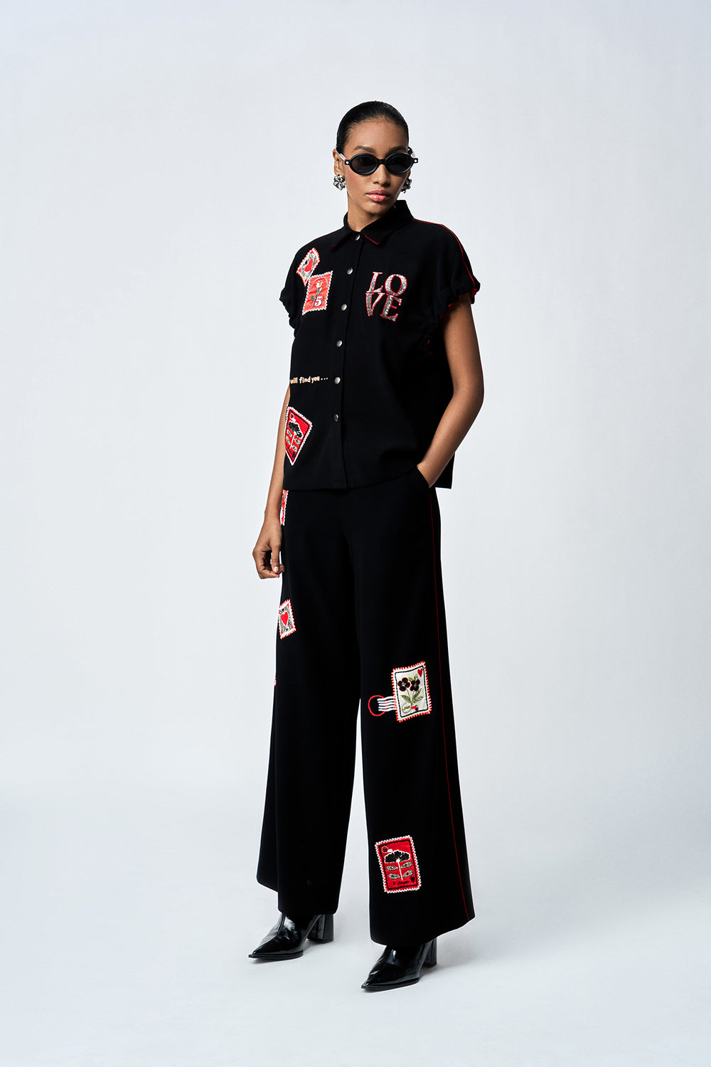 STAMP ELASTICATED TOP