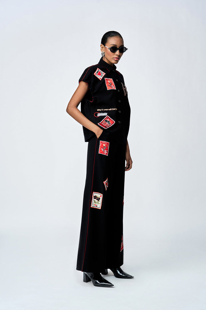 STAMP ELASTICATED TOP