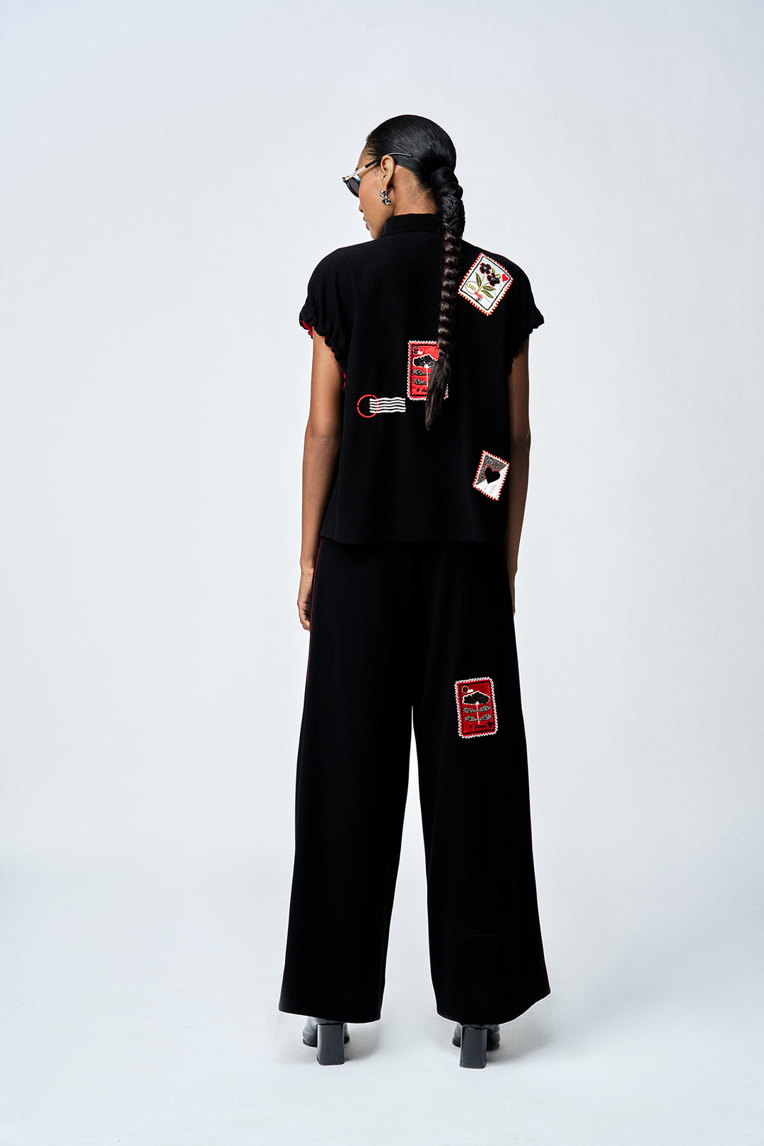 STAMP ELASTICATED TOP