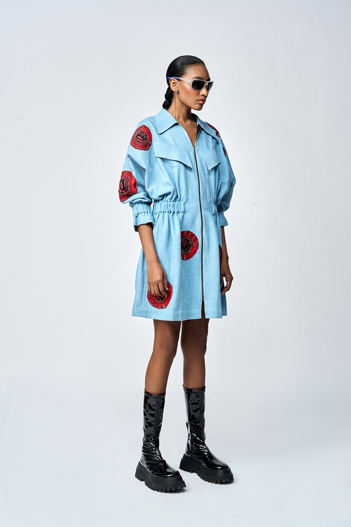 Neha Dhupia in TELEPHONE DIAL JACKET DRESS