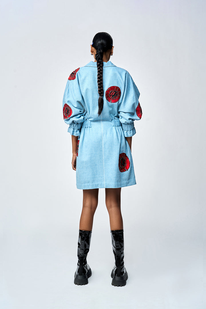 Neha Dhupia in TELEPHONE DIAL JACKET DRESS