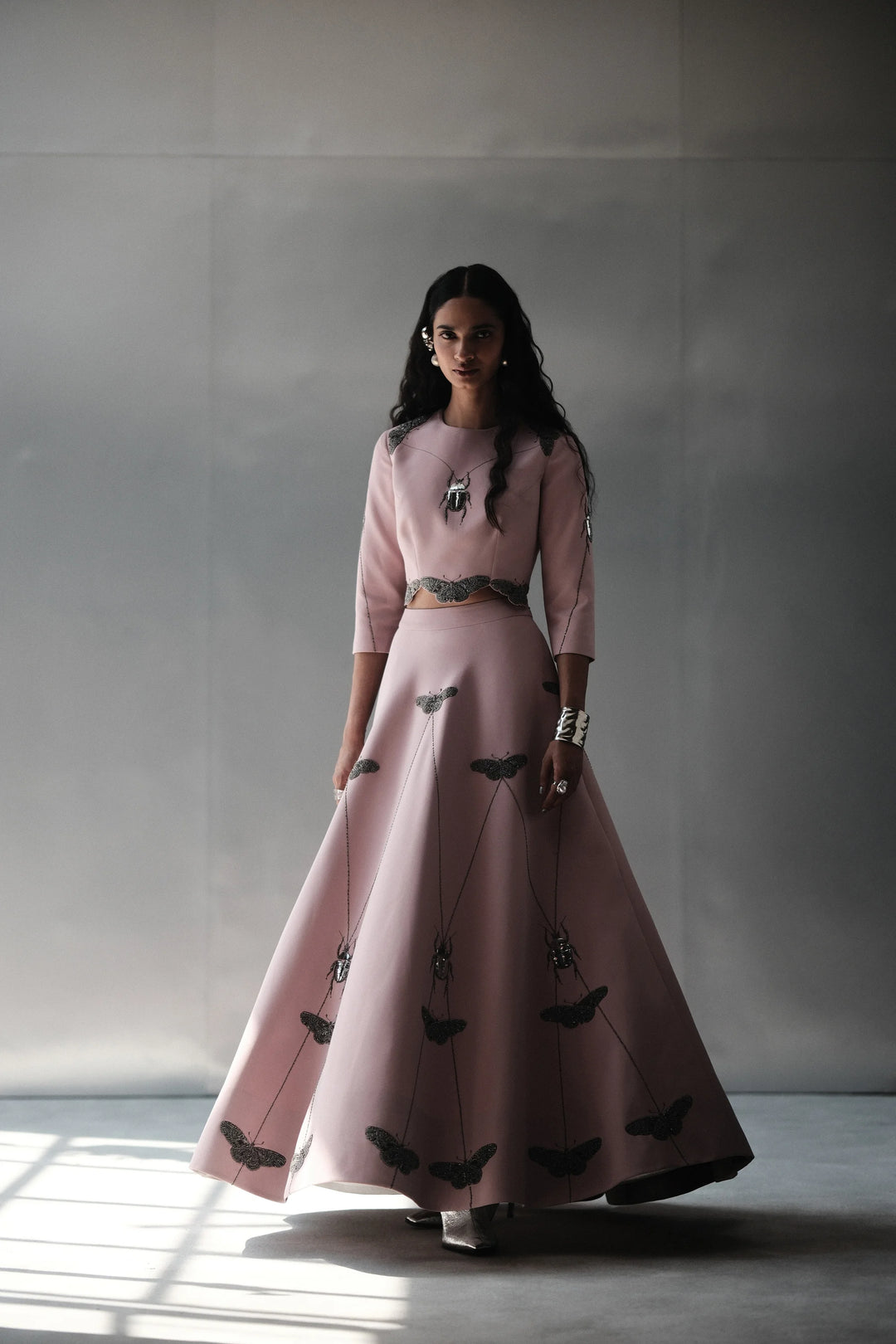 BUTTERFY &amp; BUG BLOUSE WITH STATEMENT SKIRT