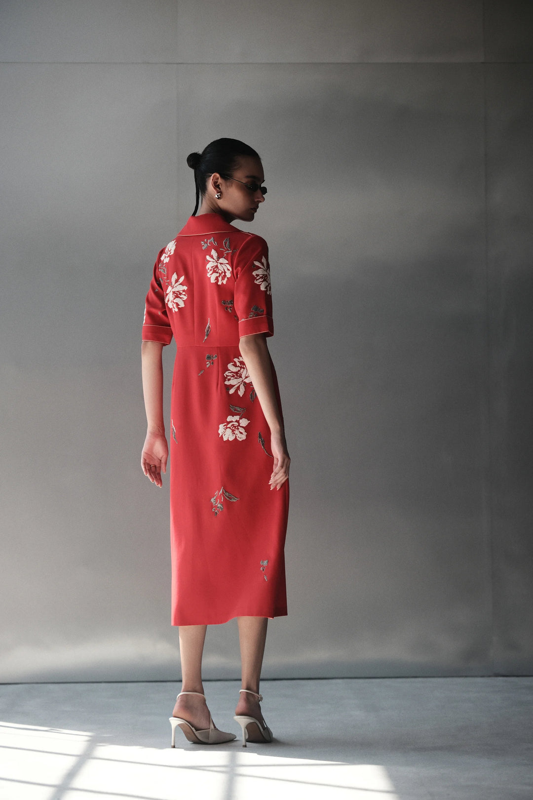 PEONIES FRONT OPEN DRESS