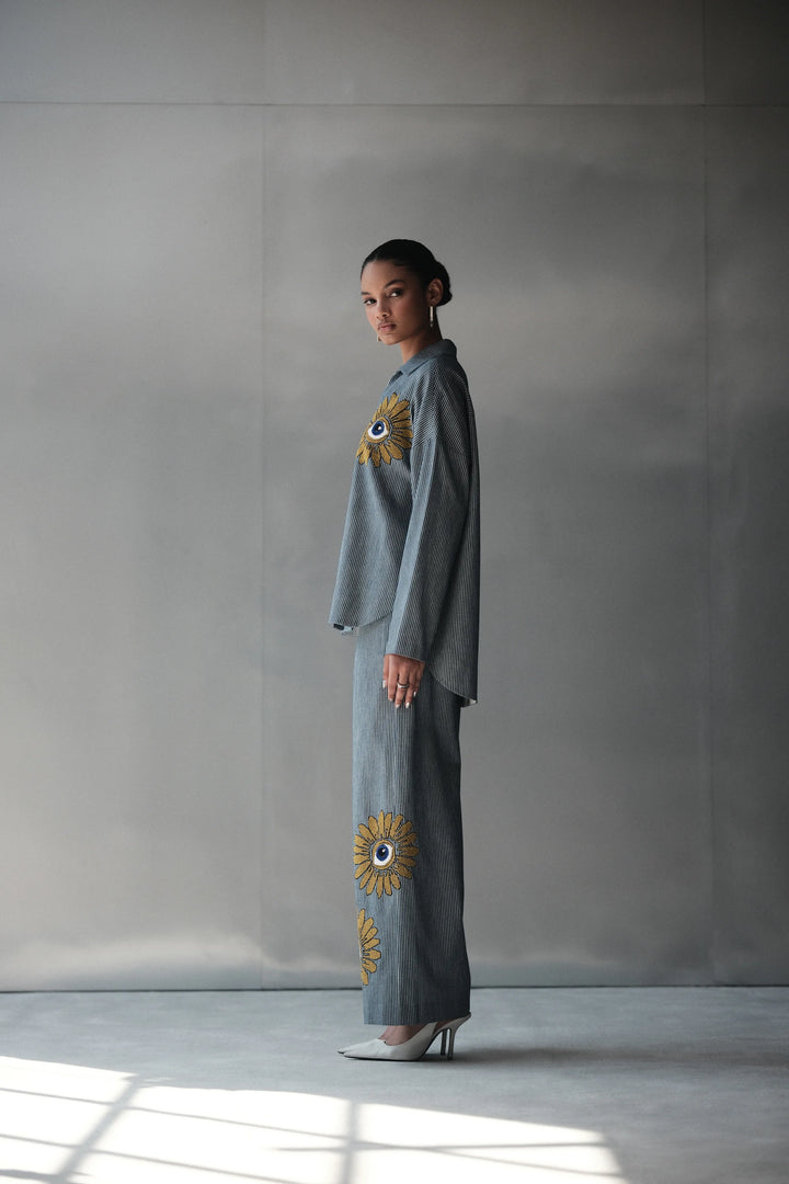 EYE BLOOM BAGGY SHIRT