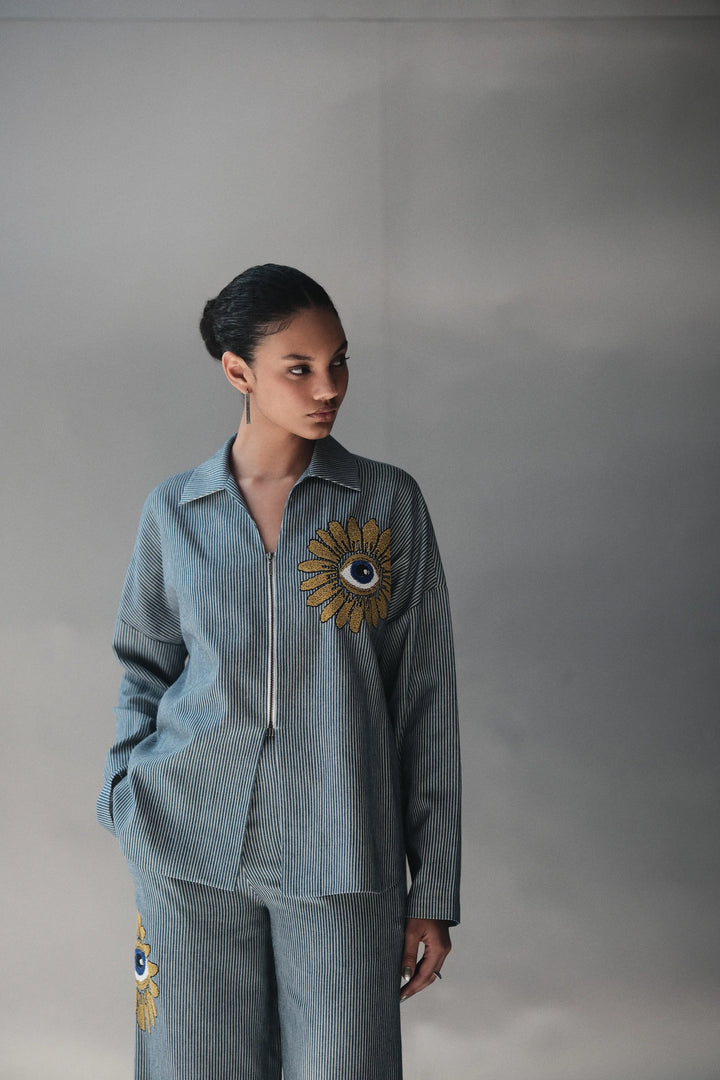 EYE BLOOM BAGGY SHIRT