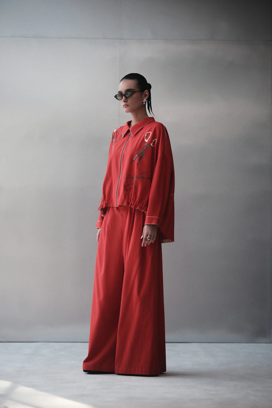 SCISSORS OVERSIZED SHACKET
