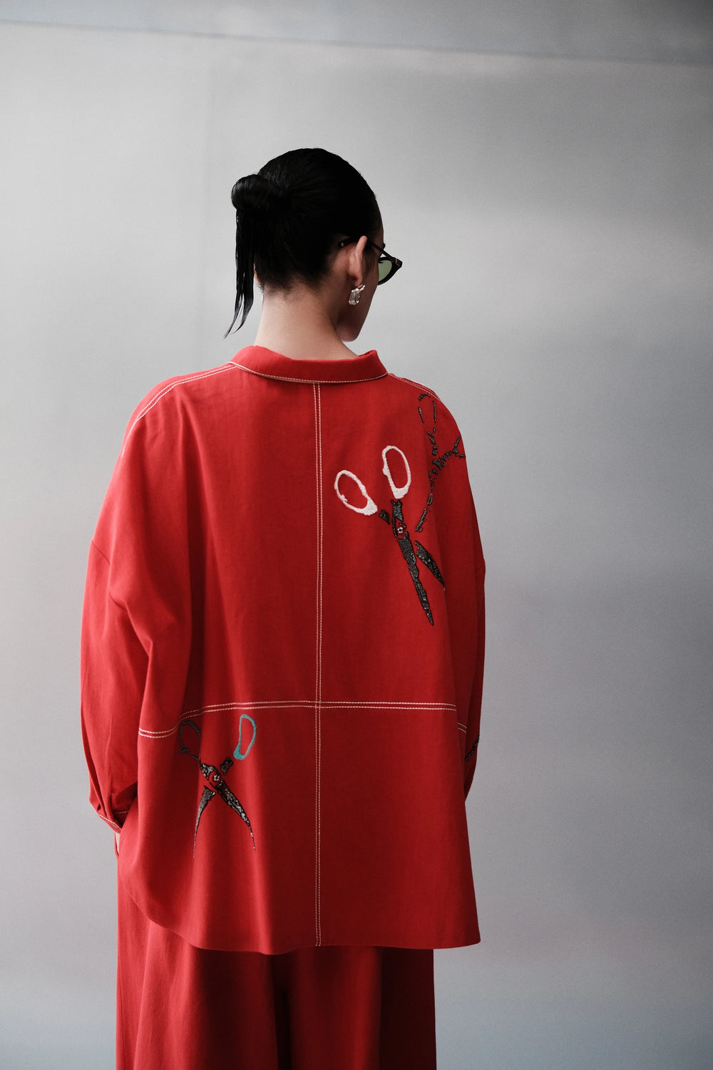 SCISSORS OVERSIZED SHACKET