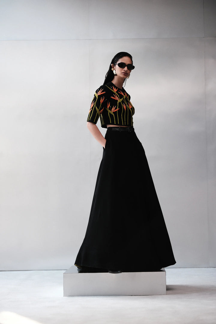 BIRD OF PARADISE BLOUSE WITH STATEMENT SKIRT