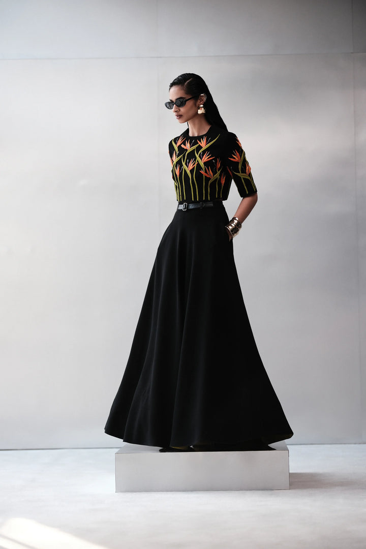 BIRD OF PARADISE BLOUSE WITH STATEMENT SKIRT