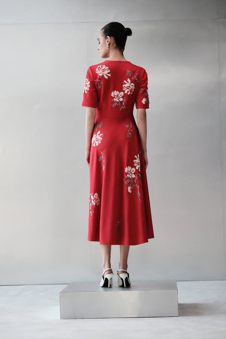 PEONIES CIRCULAR DRESS