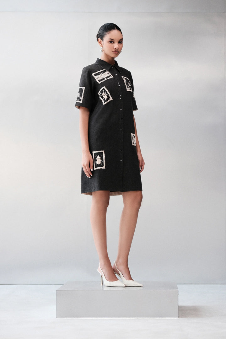 BUG STAMP SHIFT DRESS