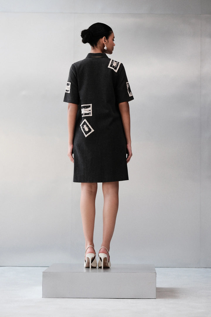 BUG STAMP SHIFT DRESS