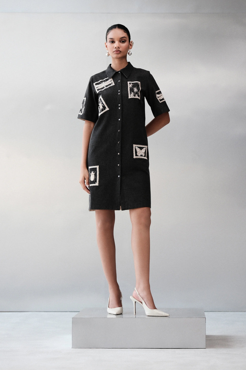 BUG STAMP SHIFT DRESS