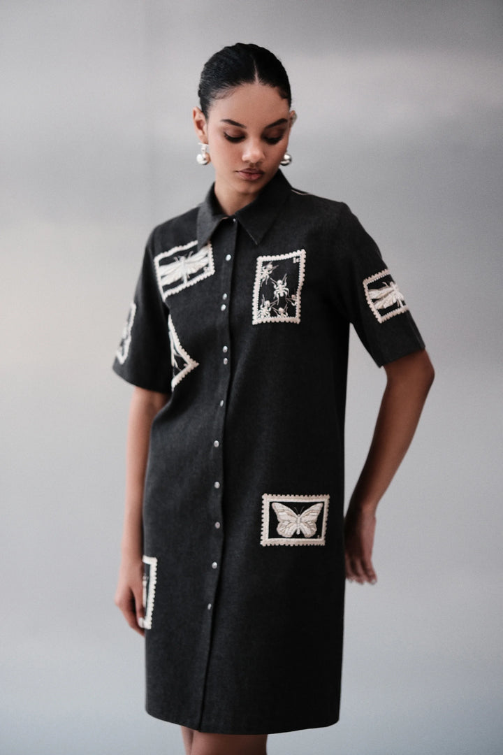 BUG STAMP SHIFT DRESS