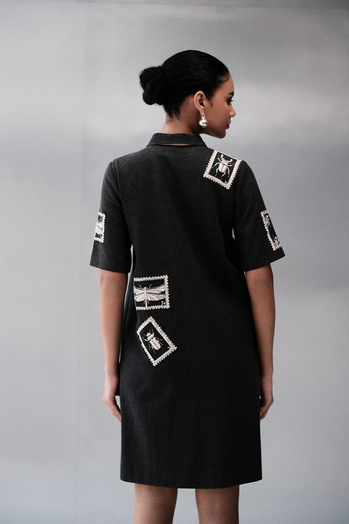 BUG STAMP SHIFT DRESS