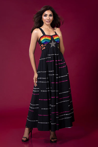 Divita Rai in Star Corset Circular Dress