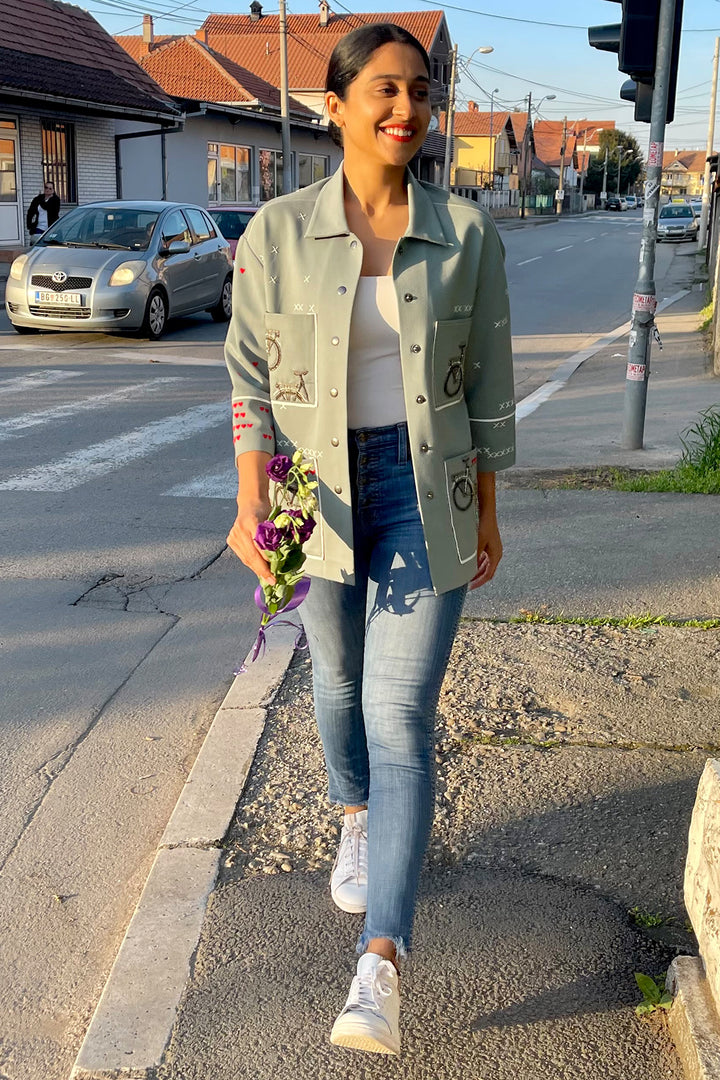 Regina Cassandra In Infinity Bicycle Jacket