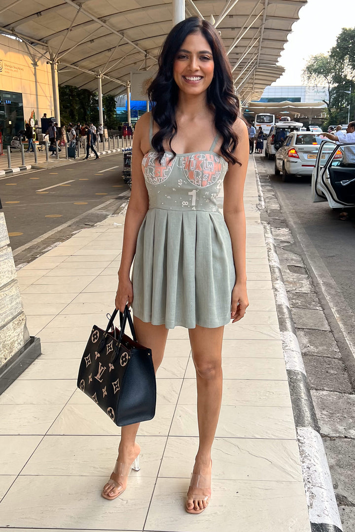 Malavika Mohanan In A To Z Corset Skater Dress