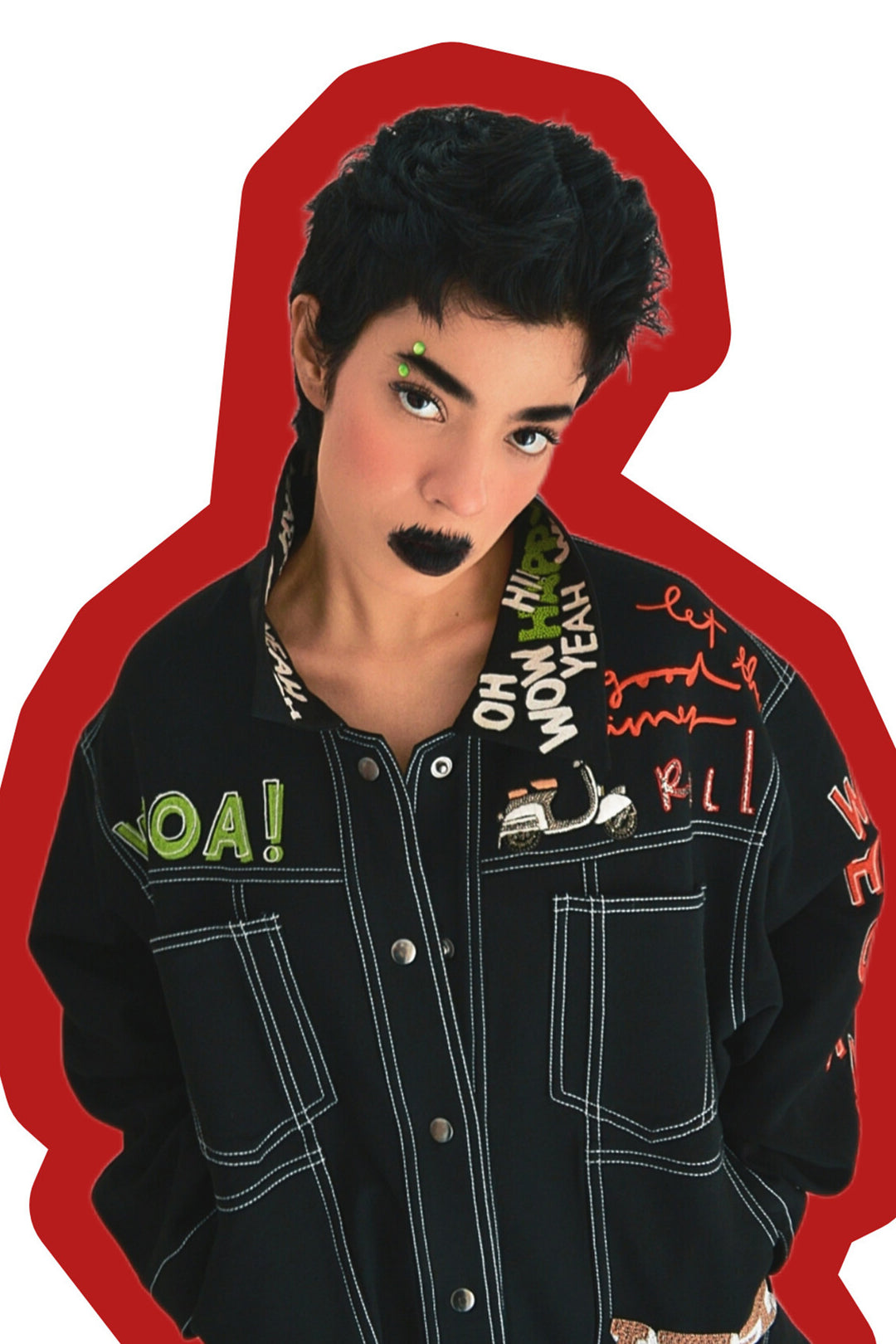 Shafaque Eqbal In "Good Times Roll" Oversized Jacket And Asymmetric Skirt