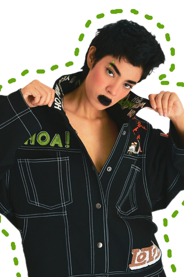 Shafaque Eqbal In "Good Times Roll" Oversized Jacket And Asymmetric Skirt