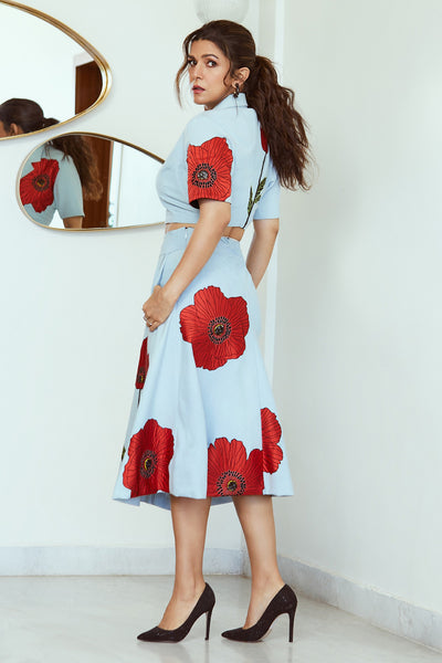 Nimrat Kaur In Poppy Double Breast Top And Circular Skirt