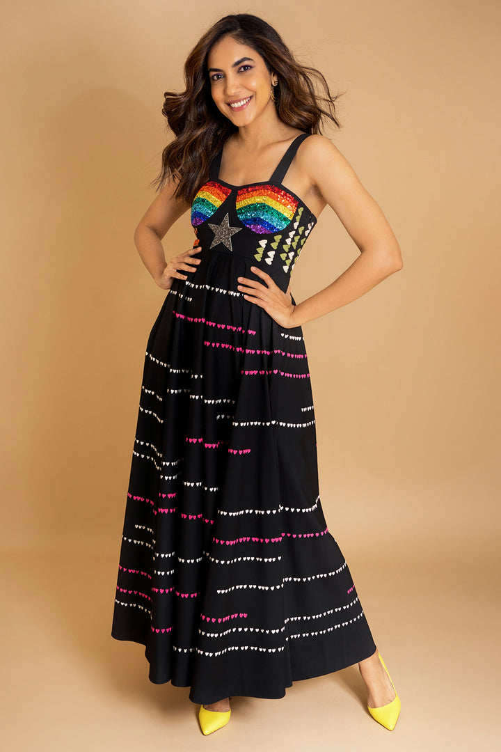 Ritu Verma In Star Corset Circular Dress