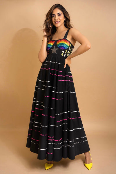 Ritu Verma In Star Corset Circular Dress