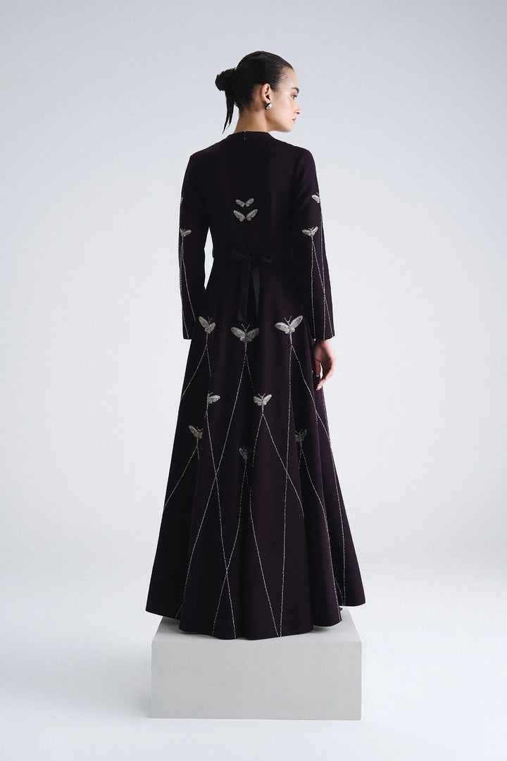 INSECT PRISM LONG DRESS - V NECK
