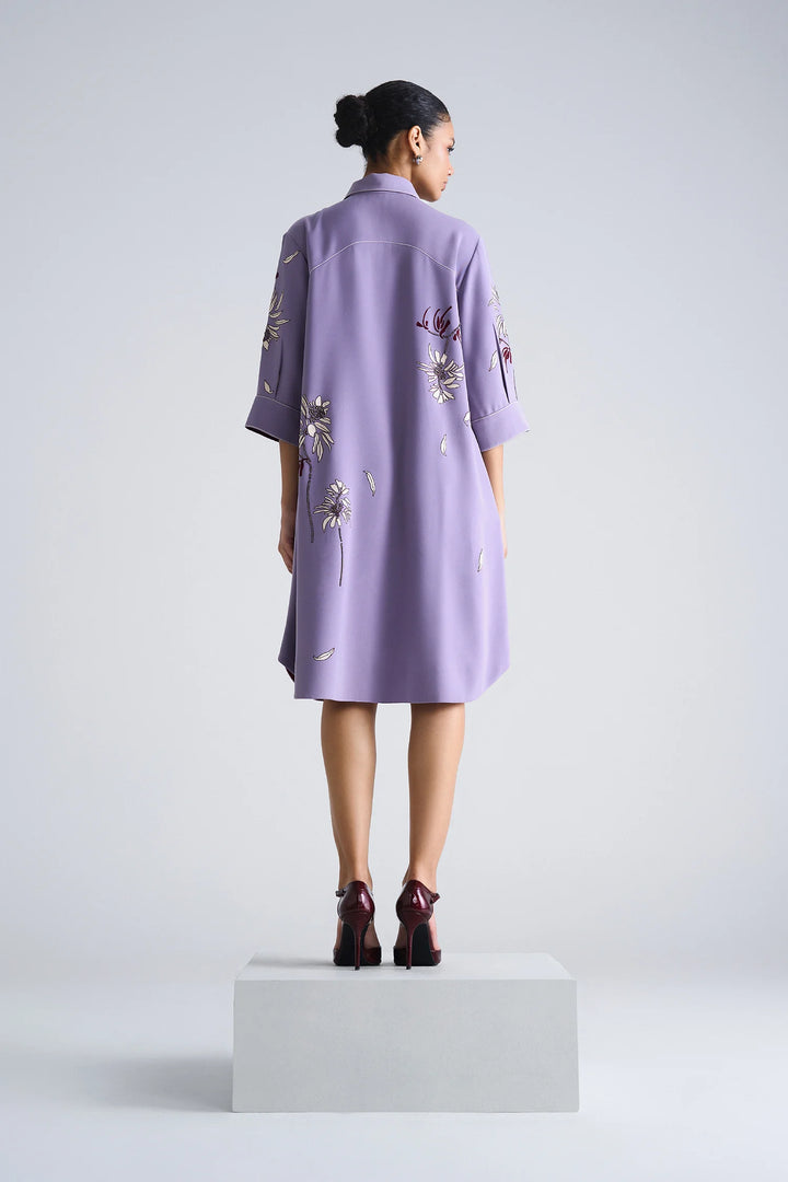 CRYS A LINE SHIRT DRESS