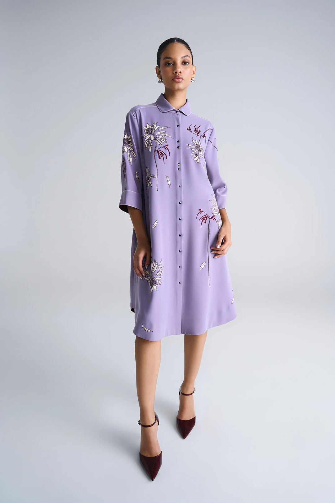 CRYS A LINE SHIRT DRESS